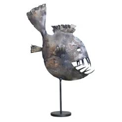 Idee del Fabbro Scultura di piranha