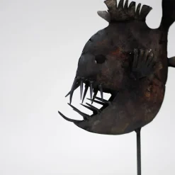 Idee del Fabbro Scultura di piranha