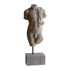 Todini Sculture Scultura di torso maschile drappeggiato