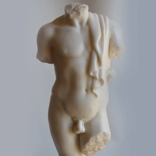 Todini Sculture Scultura di torso maschile drappeggiato