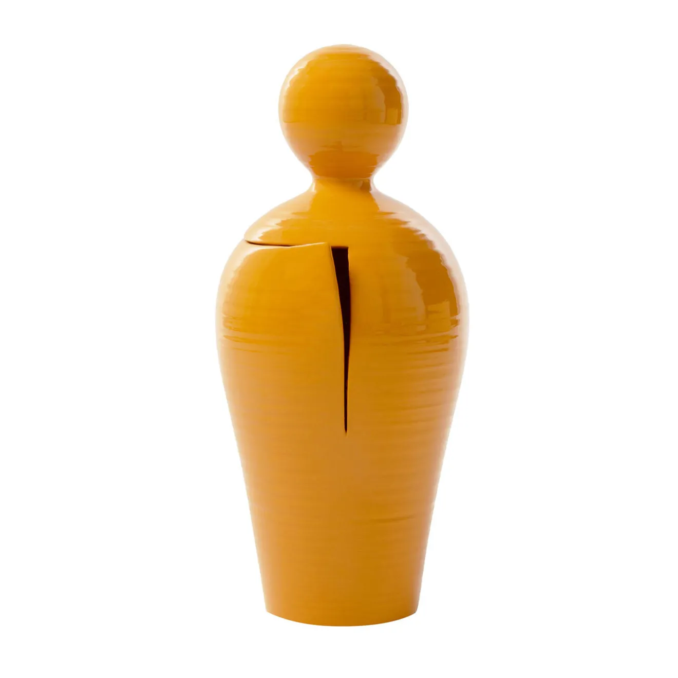 SANTOPECCATORE Scultura Do in Ceramica Senape