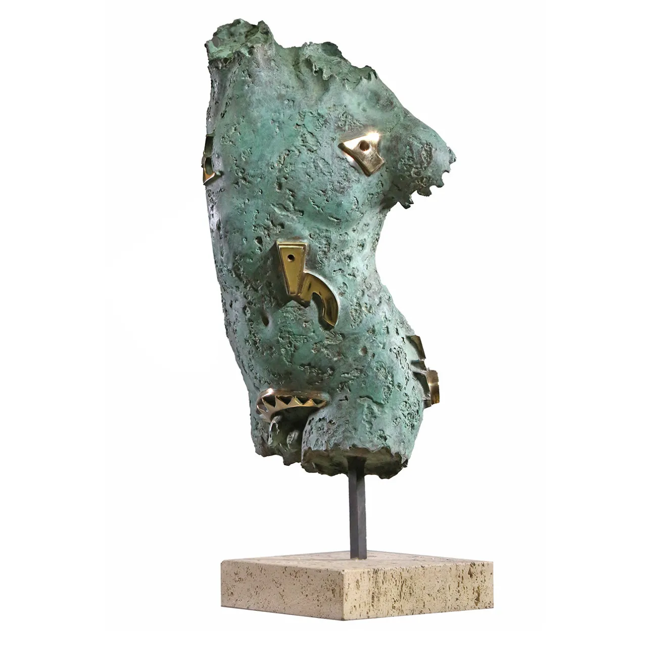 Fonderia Artistica Ruocco Scultura Dorso Maschile con Ingranaggi in bronzo