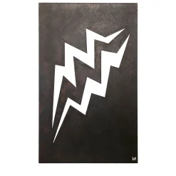 Marzia Boaglio Scultura in alluminio Fulmini Burn