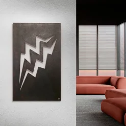 Marzia Boaglio Scultura in alluminio Fulmini Burn