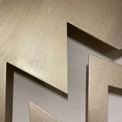 Marzia Boaglio Scultura in alluminio Fulmini Oro