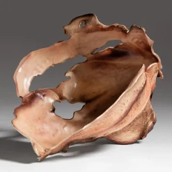 Bosa Scultura in ceramica marrone Courmayeur di Assia Karaguiozova