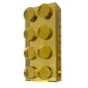 Ghirò Studio Scultura in cristallo giallo Brick realizzata a mano