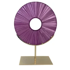 Ghirò Studio Scultura in cristallo viola Eye