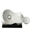 Espidesign by Paola Speranza Scultura in marmo bianco Ombelico di Piero Speranza