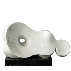 Espidesign by Paola Speranza Scultura in marmo bianco Ombelico di Piero Speranza