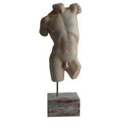 Todini Sculture Scultura in marmo di Carrara Torso di Marte con base