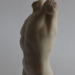 Todini Sculture Scultura in marmo di Carrara Torso di Marte con base