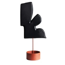 DareForma Scultura in pelle nera L'infiorescenza