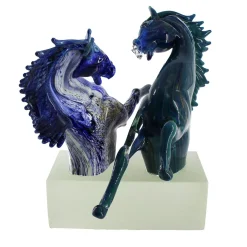 Madeforsoul Scultura in vetro di Murano Grand Horses