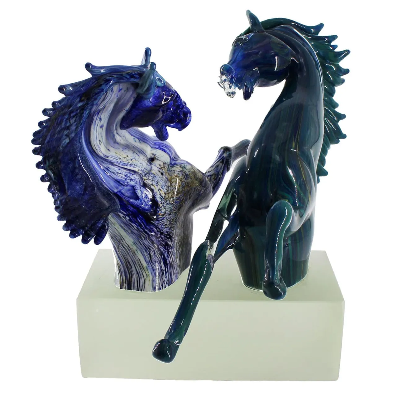 Madeforsoul Scultura in vetro di Murano Grand Horses