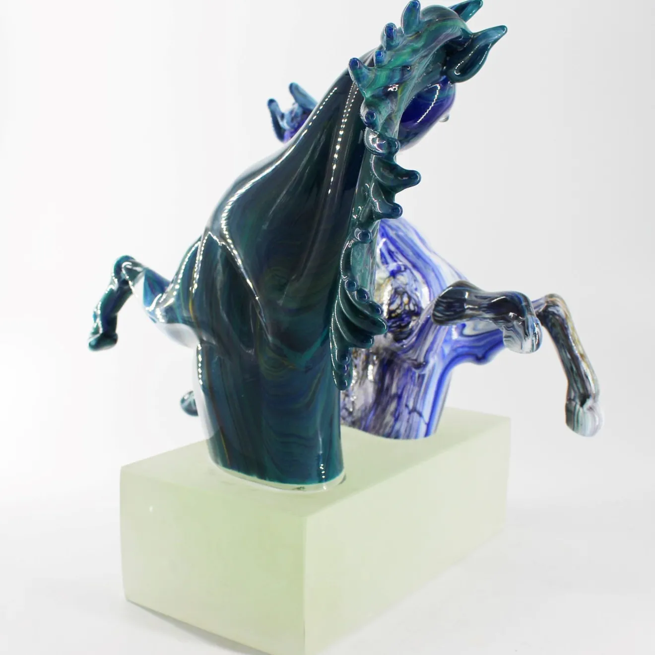 Madeforsoul Scultura in vetro di Murano Grand Horses