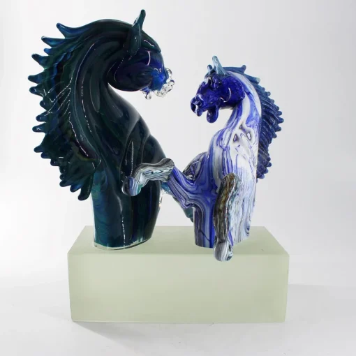 Madeforsoul Scultura in vetro di Murano Grand Horses