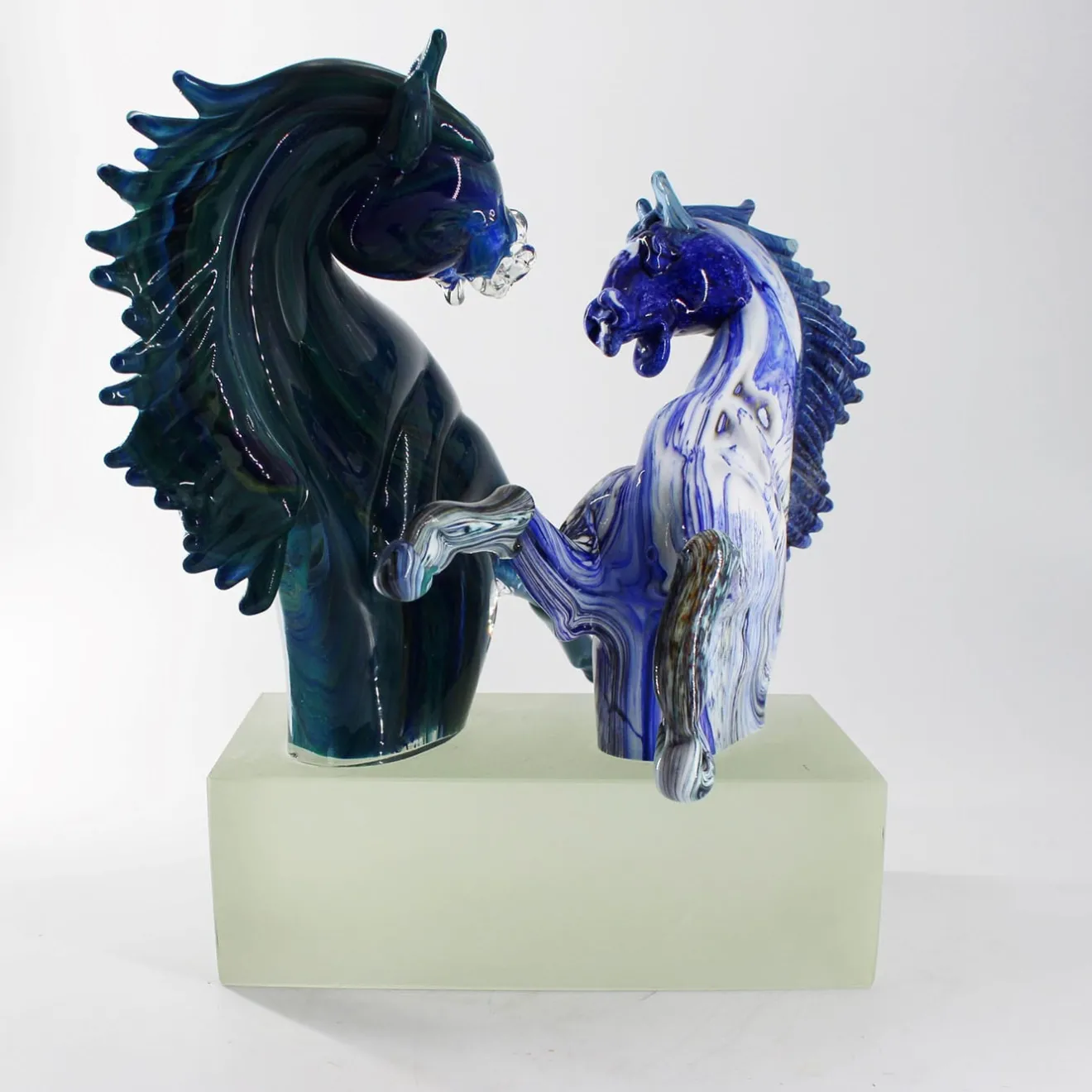 Madeforsoul Scultura in vetro di Murano Grand Horses