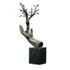 Fonderia Artistica Ruocco Scultura Mano Albero in bronzo