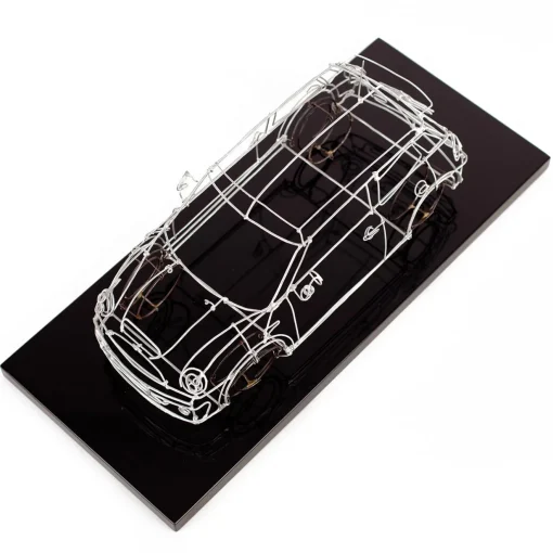 Profilo Scultura Mini Cooper in filo metallico
