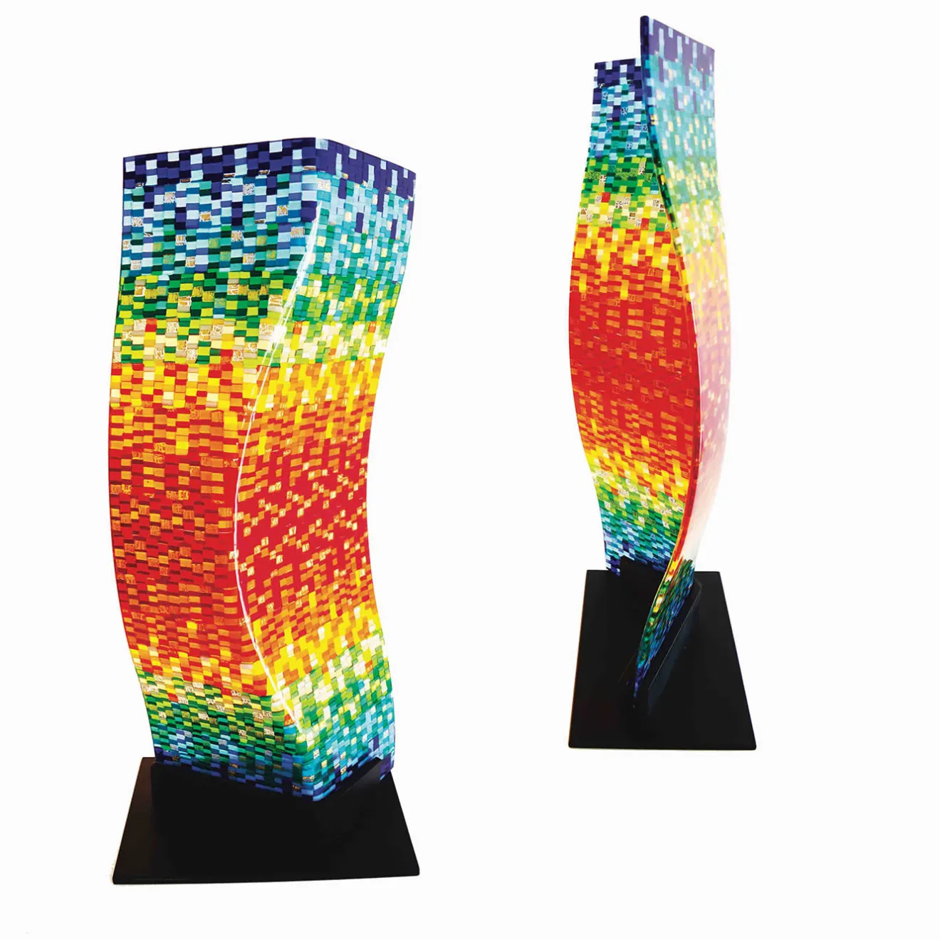 VéVé Glass Scultura multicolore in vetro di Murano Manhattan Impression
