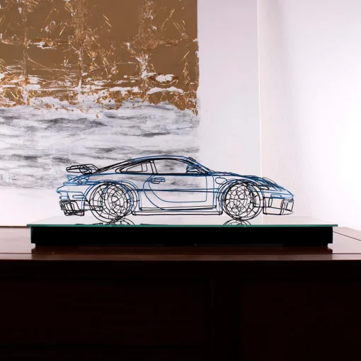 Profilo Scultura Porsche 911 GT3 in filo metallico