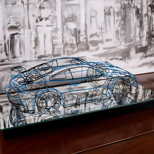 Profilo Scultura Porsche 911 GT3 in filo metallico