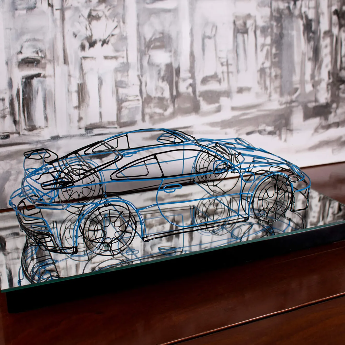 Profilo Scultura Porsche 911 GT3 in filo metallico