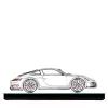 Profilo Scultura Porsche in filo metallico