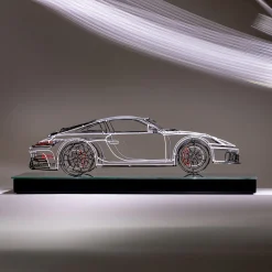 Profilo Scultura Porsche in filo metallico
