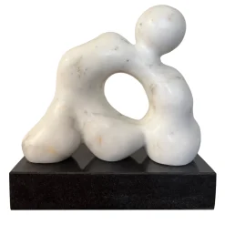 Espidesign by Paola Speranza Scultura Quieto Equilibrio in Marmo Calacatta Carrara di Piero Speranza