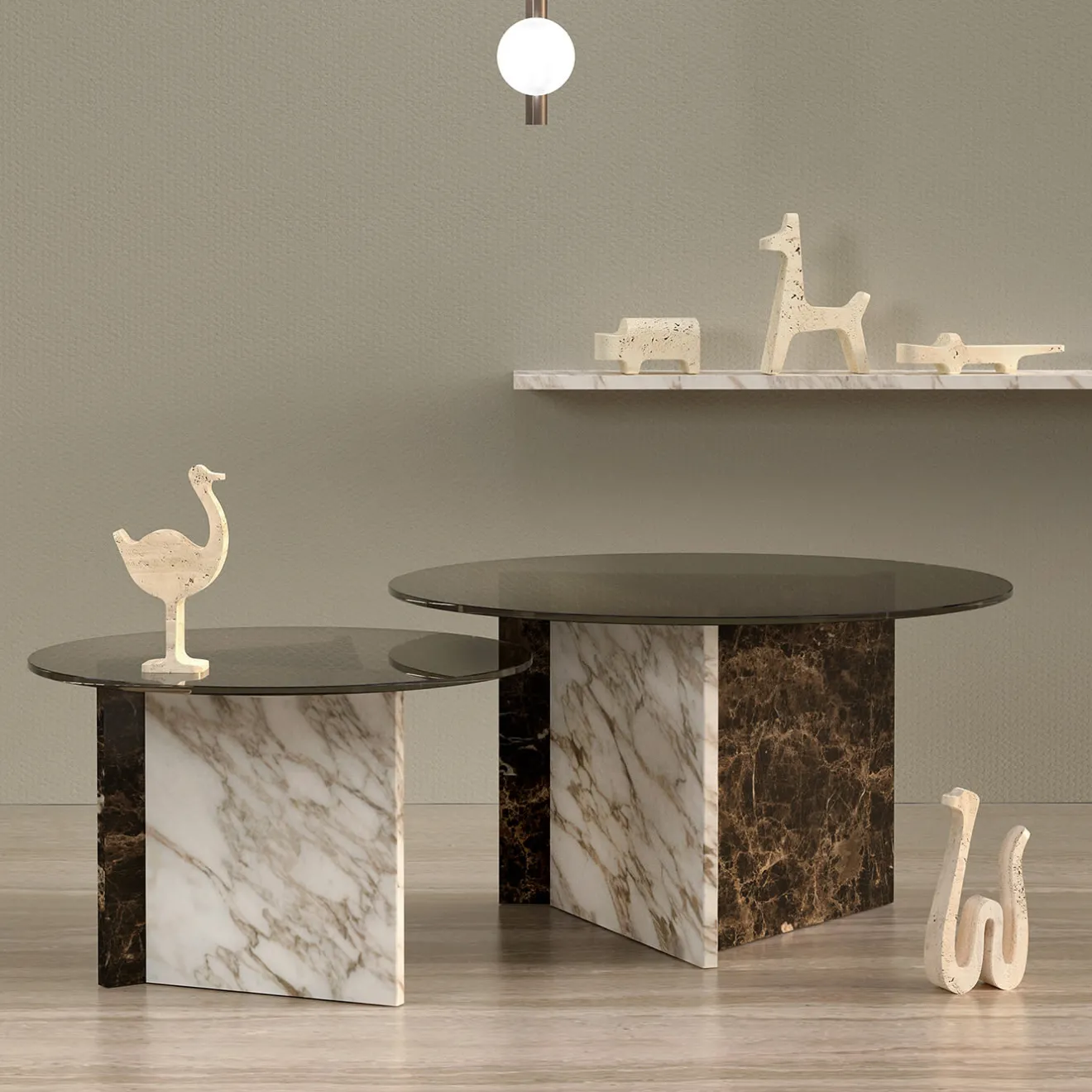 Monitillo 1980 Scultura Safari Giraffe di Matteo Ragni