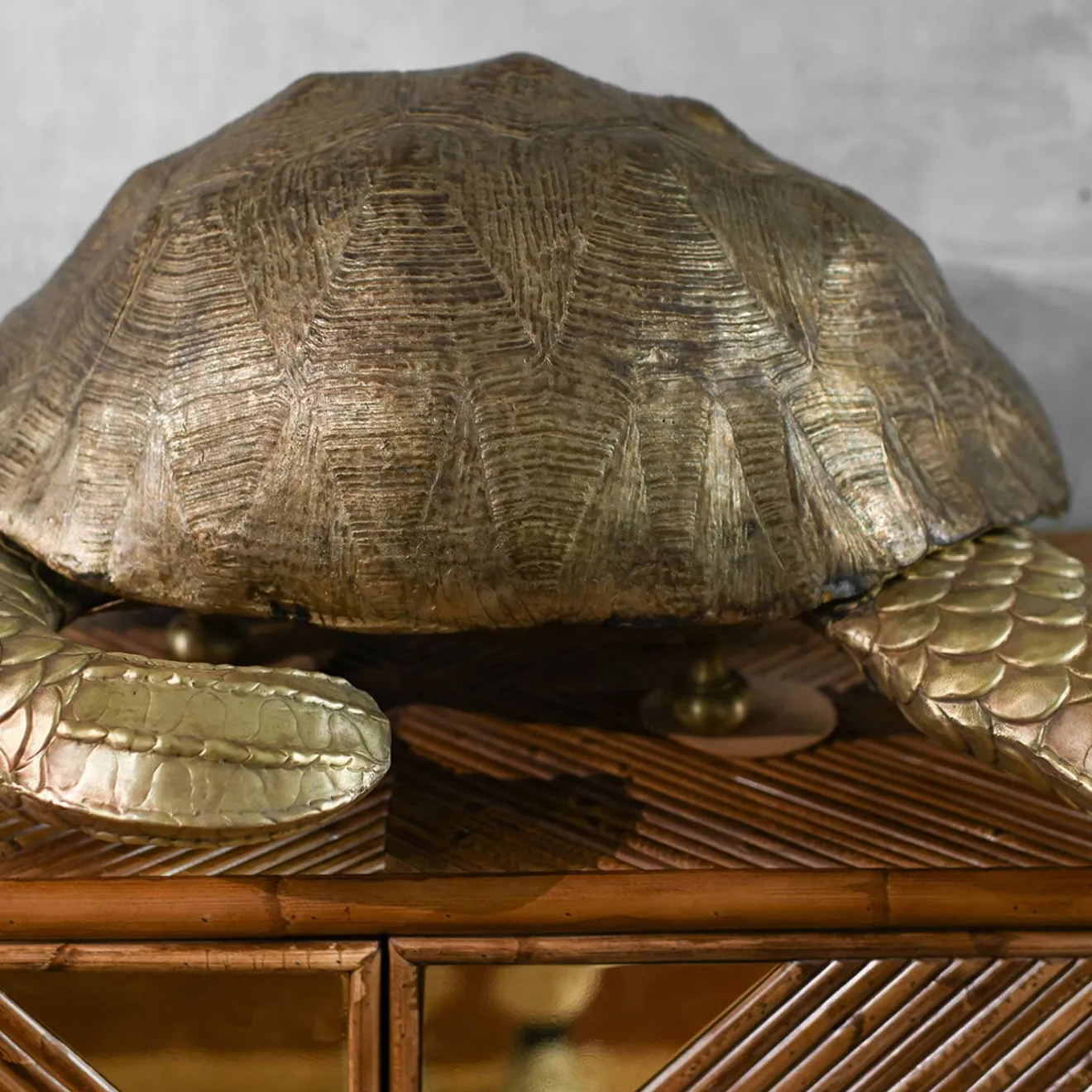 Molto Collectibles Scultura Tartaruga Grande in Ottone