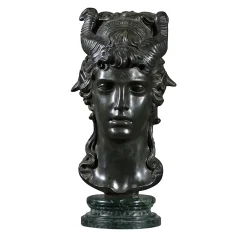 Fonderia Artistica Ruocco Scultura Testa Bucranio in bronzo