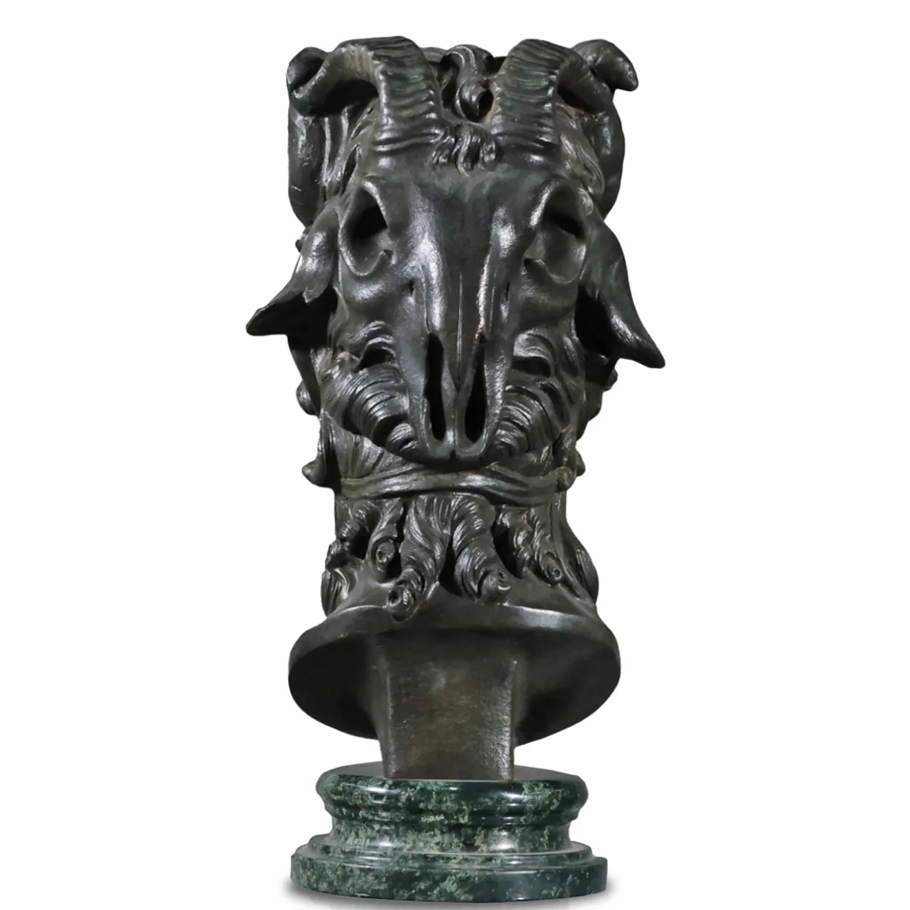 Fonderia Artistica Ruocco Scultura Testa Bucranio in bronzo