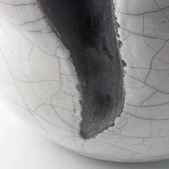 Design Center 1991 Scultura/vaso Sguardo Alla Luna Ceramica di Nino Basso