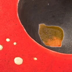 Design Center 1991 Serenata In Rosso E Nero Vaso Scultura di Nino Basso