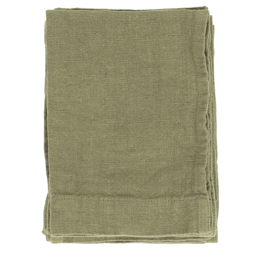 Once Milano Set di 4 asciugamani in lino color menta