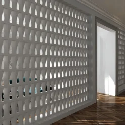 mg12 by Monica Geronimi Set di 15 Blocchi Brasilia in Gesso Bianco