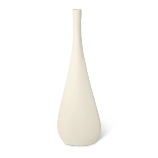 Lineasette Set di 3 bottiglie decorative a goccia Kaolin