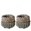 Rosanna Contadini Set di 2 Canapa Gray Basket #3 di