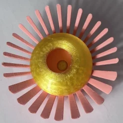 M'AMA Interni + di Federica Zama Set di 3 candelabri stampati in 3D Blooming Oro e Rosa