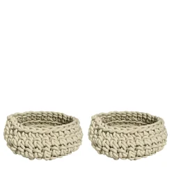 Rosanna Contadini Set di 2 cestini Classico Ecrù di