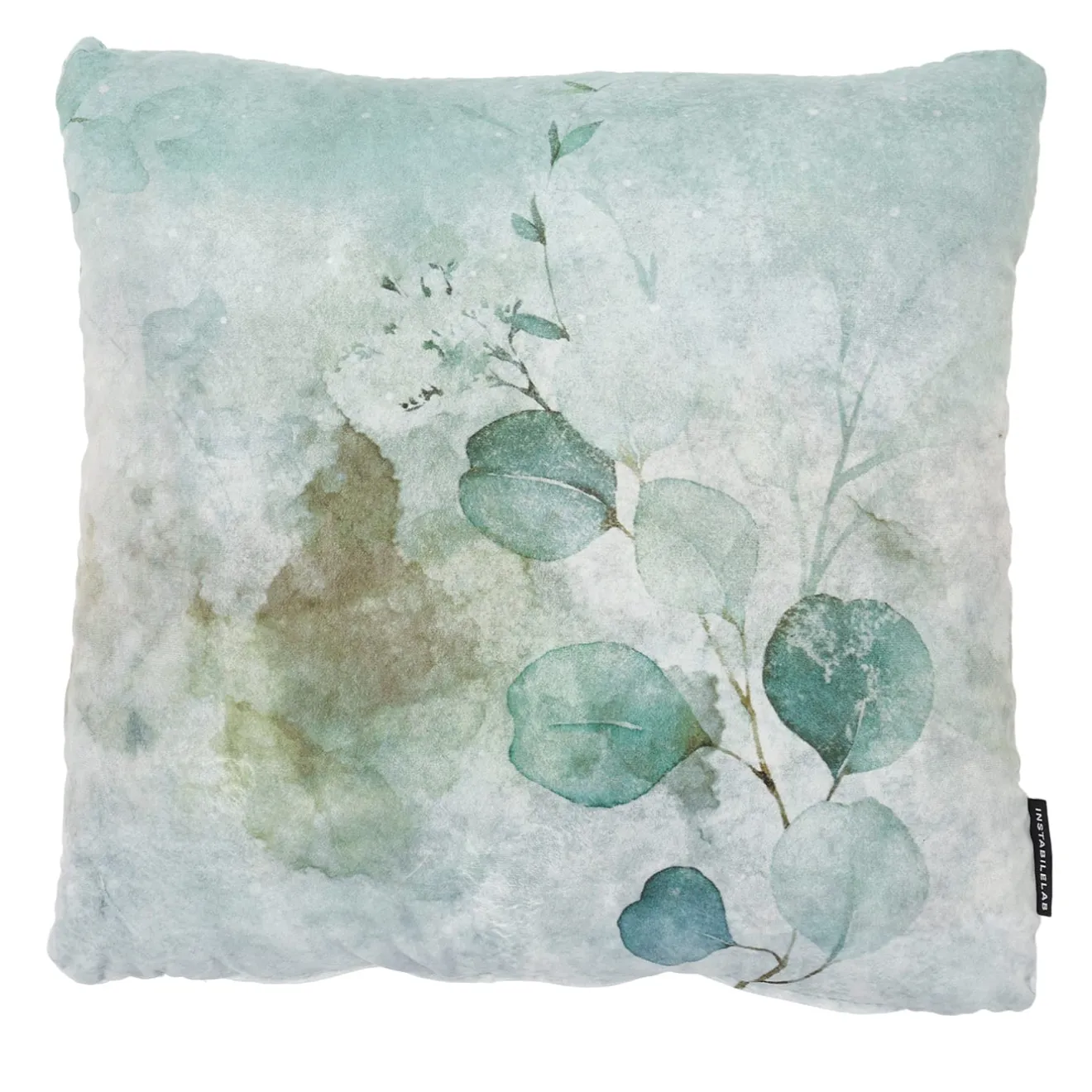 Instabilelab Set di 2 Cuscini Quadrati in Velluto con Motivo Foglie #3