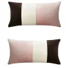 LO Decor Set di 2 cuscini tripli ottici rosa