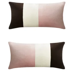 LO Decor Set di 2 cuscini tripli ottici rosa