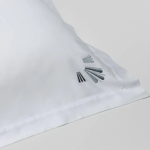 Jesurum Set di 2 federe bianche Peacock