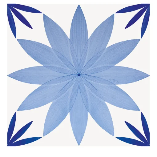 Ma.Vi. Ceramica Set di 4 piastrelle Artech Tipo Fiore di Loto