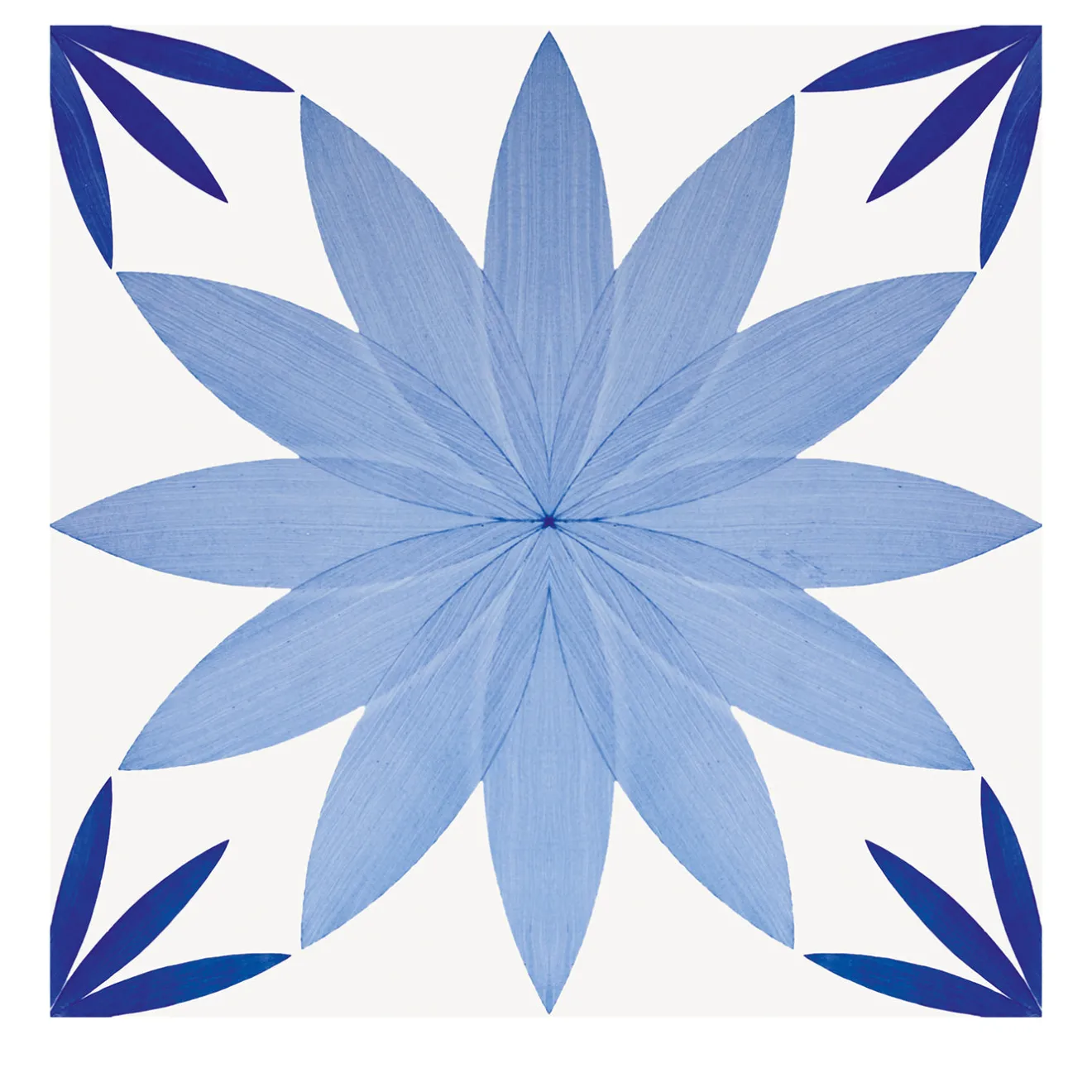 Ma.Vi. Ceramica Set di 4 piastrelle Artech Tipo Fiore di Loto