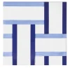 Ma.Vi. Ceramica Set di 25 piastrelle Bauhaus blu tipo 12
